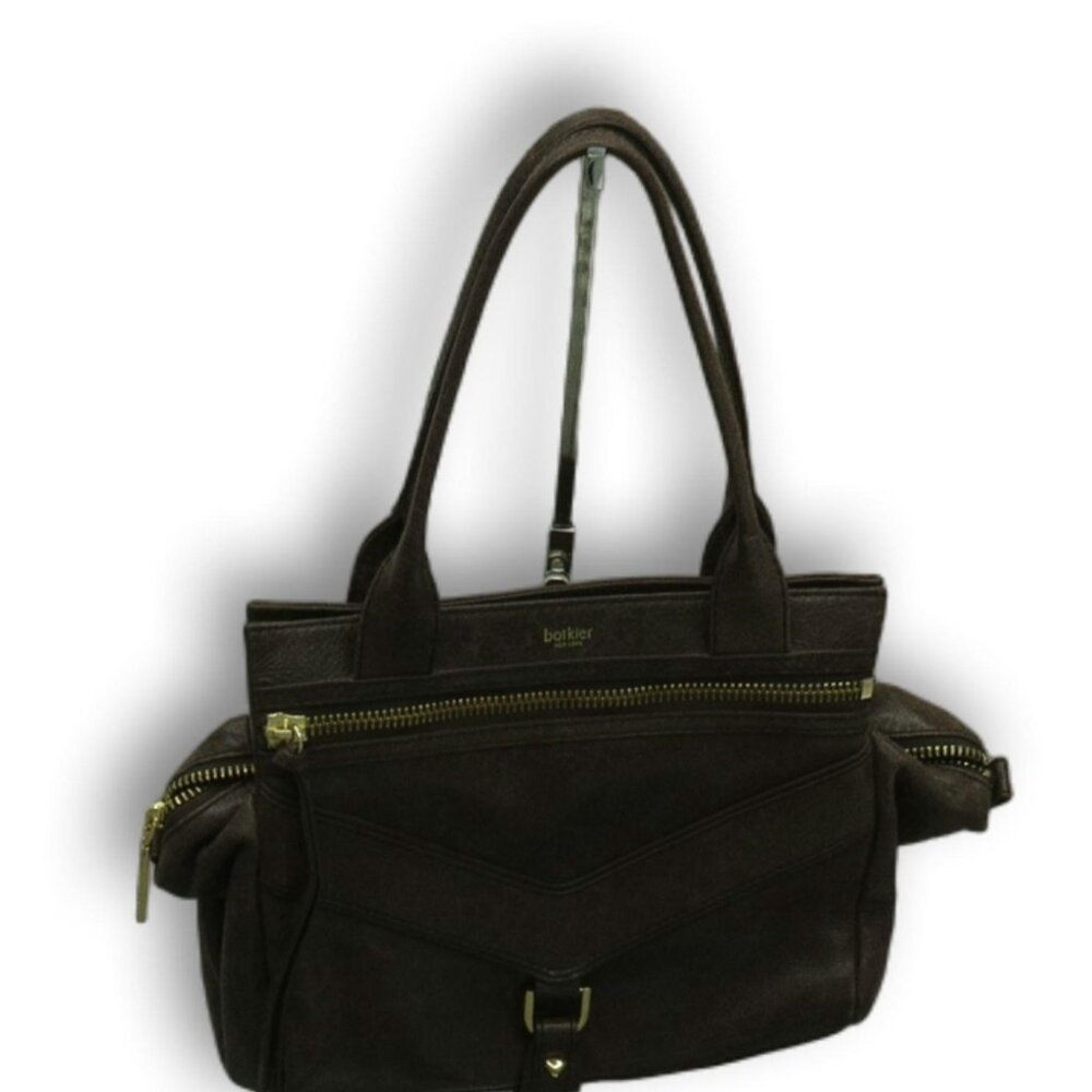 GUC Botkier Trigger Premium Leather Satchel Studded Medium Size Shoulder Bag